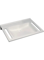 Geberit Publica akadálymentes mosdó 70x55 cm, szögletes, túlfolyó és csaplyuk nélkül 501.043.11.1