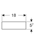 Geberit VariForm fiókbetét 18x37,3cm, H osztású 501.156.00.1