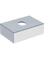 Geberit VariForm alsó szekrény pultra ültethető mosdóhoz 75x51 cm, 1 fiókkal, pakolófelülettel, magasfényű fehér 501.159.00.1