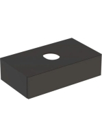 Geberit VariForm alsó szekrény pultra ültethető mosdóhoz 90x51 cm, 1 fiókkal, pakolófelülettel, matt láva 501.166.00.1