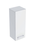 Geberit Selnova Square 1 ajtós középmagas szekrény 33x85 cm, magasfényű fehér 501.276.00.1