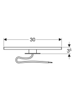 Geberit lámpa tükrös szekrényhez, króm 501.280.00.1