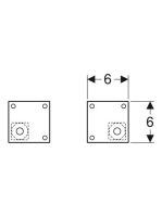 Geberit Selnova Square lábkészlet, fehér 501.423.01.1