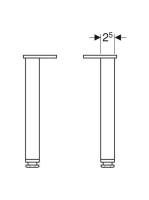 Geberit Selnova Square lábkészlet, fehér 501.423.01.1