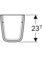Geberit Selnova Compact szifontakaró kézmosóhoz, fehér 501.448.00.7