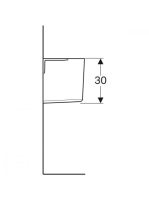 Geberit Selnova Square szifontakaró kézmosóhoz, fehér 501.477.00.7