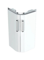 Geberit Selnova Compact 2 ajtós alsó szekrény sarok mosdóhoz 42,5x33 cm, fehér 501.484.00.1