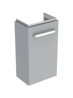 Geberit Selnova Compact 1 ajtós alsó szekrény kézmosóhoz 40 cm, rövidített kivitel, fényezett világosszürke 501.487.00.1