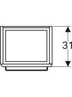 Geberit Selnova Compact 1 ajtós alsó szekrény kézmosóhoz 45 cm, fehér 501.490.00.1