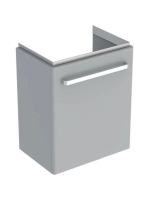 Geberit Selnova Compact 1 ajtós alsó szekrény mosdóhoz 50x36,7 cm, fényezett világosszürke 501.491.00.1