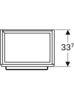 Geberit Selnova Compact 1 ajtós alsó szekrény mosdóhoz 50x36,7 cm, fényezett világosszürke 501.491.00.1