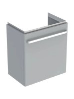 Geberit Selnova Compact 1 ajtós alsó szekrény mosdóhoz 55x36,7cm, fényezett világosszürke 501.493.00.1
