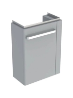 Geberit Selnova Comfort alsó szekrény kézmosóhoz 50 cm, jobb oldali törölközőtartó, rövidített kivitel, világosszürke 501.497.00.1