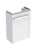 Geberit Selnova Comfort alsó szekrény kézmosóhoz 50 cm, jobb oldali törölközőtartó, rövidített kivitel, fehér 501.498.00.1