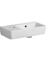 Geberit Selnova Compact balos kézmosó 50x25 cm túlfolyóval, fehér 501.506.00.7