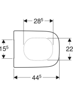 Geberit Selnova Square felső rögzítésű WC-ülőke 501.555.01.1