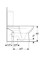 Geberit Selnova Square monoblokkos álló WC 68 cm, fehér 501.563.01.7
