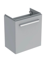 Geberit Selnova Compact 1 ajtós alsó szekrény mosdóhoz 60 cm, szerviztérrel, fényezett világosszürke 501.615.42.1