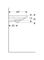 Geberit Acanto fehér mosdó, 120x48 cm 501.880.00.7