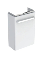 Geberit Selnova Compact 1 ajtós alsó szekrény kézmosóhoz 45 cm, rövidített kivitel, fényezett fehér 501.925.01.1