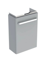 Geberit Selnova Compact 1 ajtós alsó szekrény kézmosóhoz 45 cm, rövidített kivitel, fényezett világosszürke 501.925.42.1
