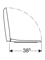 Geberit Selnova Compact WC-ülőke, lecsapódásgátlós, gyorskioldós, fehér 501.931.00.1