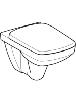 Geberit Selnova Square mélyöblítésű fali WC készlet, Rimfree, WC-ülőkével 501.961.00.1