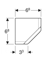 Geberit One dugaljelem tükrös szekrényhez, 502.669.00.1