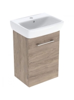 Geberit Selnova Square 1 ajtós 45x35x64,9 cm mosdószekrény kézmosóval, hikoridió 502.748.00.1