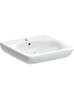 Geberit Selnova Comfort akadálymentes mosdó 60x55 cm, csaplyukkal és túlfolyóval 502.769.00.7