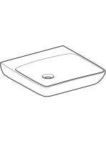 Geberit Selnova Comfort akadálymentes mosdó 60x55 cm, csaplyuk és túlfolyó nélkül 502.771.00.7