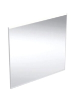 Geberit Option Plus Square tükör 75x70 cm, közvetlen és közvetett világítással, alumínium 502.782.00.1