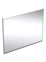 Geberit Option Plus Square tükör 90x70 cm, közvetlen és közvetett világítással, matt fekete 502.783.14.1