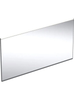 Geberit Option Plus Square tükör 135x70 cm, közvetlen és közvetett világítással, matt fekete 502.786.14.1