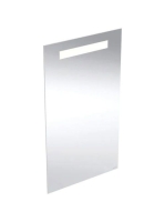 Geberit Option Basic Square tükör felső világítással 40x70 cm, eloxált alumínium 502.803.00.1