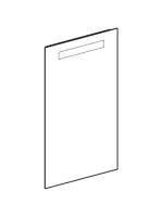 Geberit Option Basic Square tükör felső világítással 40x70 cm, eloxált alumínium 502.803.00.1