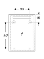 Geberit Option Basic Square tükör felső világítással 50x70 cm, eloxált alumínium 502.804.00.1