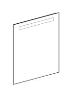 Geberit Option Basic Square tükör felső világítással 60x70 cm, eloxált alumínium 502.805.00.1