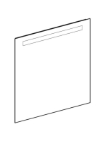 Geberit Option Basic Square tükör felső világítással 70x70 cm, eloxált alumínium 502.806.00.1