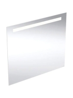 Geberit Option Basic Square tükör felső világítással 80x70 cm, eloxált alumínium 502.807.00.1