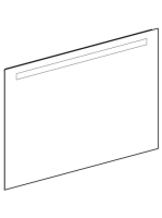 Geberit Option Basic Square tükör felső világítással 100x70 cm, eloxált alumínium 502.809.00.1