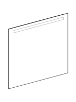 Geberit Option Basic Square tükör felső világítással 100x90 cm, eloxált alumínium 502.814.00.1