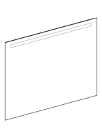 Geberit Option Basic Square tükör felső világítással 120x90 cm, eloxált alumínium 502.815.00.1