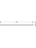 Geberit Option Basic Square tükör felső világítással 140x90 cm, eloxált alumínium 502.816.00.1