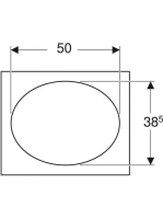 Geberit Selnova Square mosdópult 59,1x47,5 cm, világos hikoridió 502.863.00.1