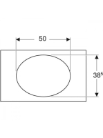 Geberit Selnova Square mosdópult 79,1x47,5 cm, matt láva 502.865.00.1