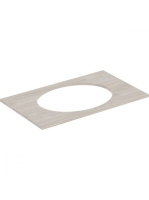 Geberit Selnova Square mosdópult 79,1x47,5 cm, világos hikoridió 502.867.00.1