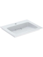 Geberit ONE mosdó hátsó lefolyóval túlfolyó nélkül 60x48 cm, KeraTect, fényes fehér 505.002.00.1