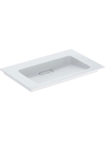 Geberit ONE mosdó hátsó lefolyóval 75x48 cm, túlfolyó és csapfurat nélkül, KeraTect bevonat 505.003.00.1