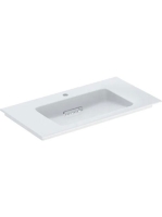 Geberit ONE mosdó hátsó lefolyóval túlfolyó nélkül 90x48 cm, KeraTect, fényes fehér 505.006.00.1